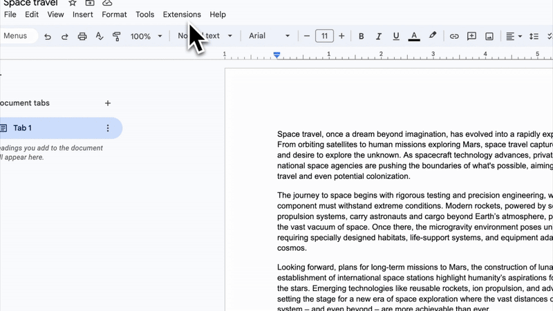 How to check AI content on Google Docs demo