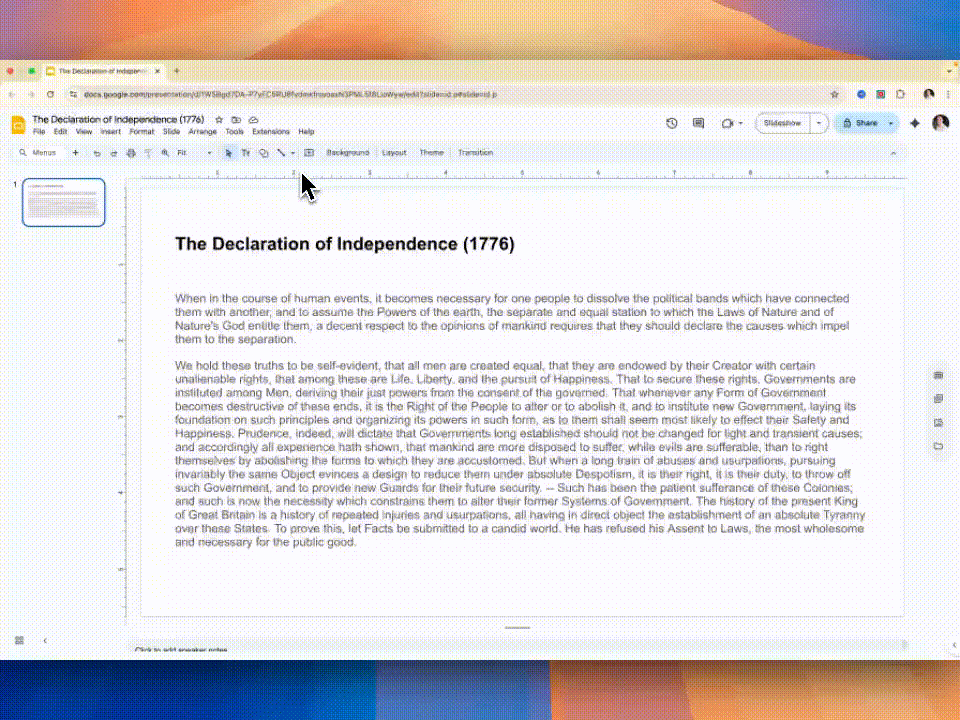 How to plagiarism check on Google Slides demo